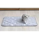 ひんやり冷たいペットマット 60 x 90cm グレー Cool Pet Mat 暑さ対策 クールマット クール 冷たい 冷感 冷却 夏用 マット 犬 猫 動物...