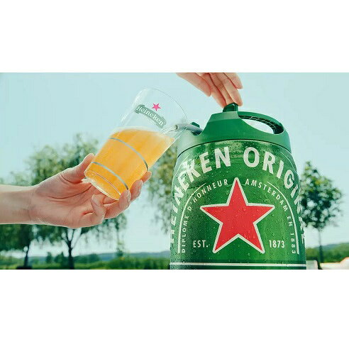 ワールドデポの賞味期限：2026.09【フジロックコラボキット】ハイネケン ドラフト ケグ 5L Heineken オリジナル紙コップ x 5個 マフラータオル x 1枚 電源不要 ハイネケン 樽ビール フェス フジロック パーティ 樽生 5リットル ドラフトビール 輸入ビール ビール Draught Keg｜アングル3