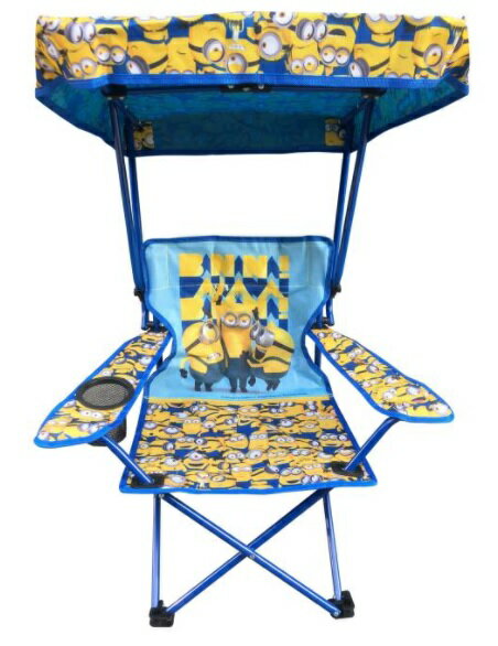 キッズ キャラクター チェア キャノピー付き Kids Licensed Chair with Canopy ミニオン 日差し除け