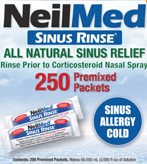 ニールメッド 鼻洗浄 リフィル 250包 Neilmed 鼻うがい コストコ 鼻洗浄 花粉症 防腐剤無添加のサムネイル