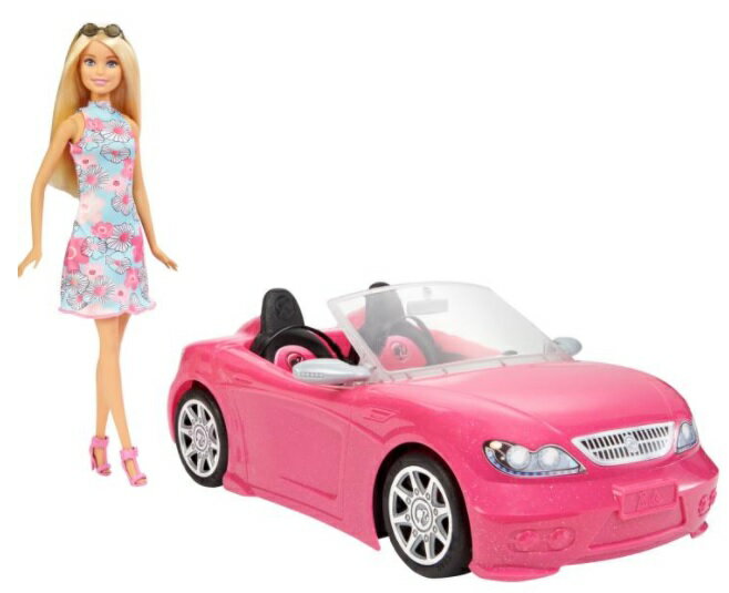 バービーとおでかけ! かわいいピンクのクルマ Barbie 人形 おもちゃ プレゼント 誕生日 バー ...