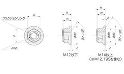 【送料無料】フランジ付きUナット（細目 ■処理(クロメート）■規格（M10(14X19） ■入数600 03523519-001【03523519-001】[4525824626008]