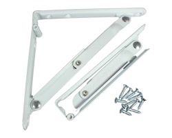 田邊金属工業所 ターナー折りたたみ式棚受け金具 少々150mm 白 1組 [Tools & Hardware] 00995001-001【00995001-001】[4949541103008]