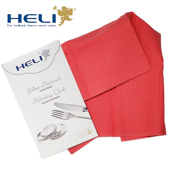 ドイツ直輸入 HELI シルバーー用クロス HELI シルバーポリッシングクロス 30cmx24cm 30点セット【BI141286】