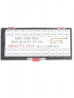 輸入品 617/Φ1.1X18サイズワリピンセット12~29mm 輸入品 617/Φ1.1X18サイズワリピンセット12~29mm