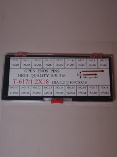 輸入品 617/Φ1.2X18サイズワリピンセット12~29mm 輸入品 617/Φ1.2X18サイズワリピンセット12~29mm