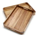 【2個セット】OMT アカシアウッドトレー 天然木 Acacia Wood Tray
