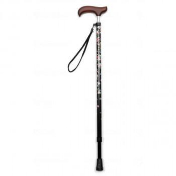 握りやすいスリムネック伸縮スリムタイプのステッキです。サイズ握り幅12cm、杖先3cm、長さ66〜86cm(ピッチ2cm)個装サイズ：70.0×15.0×2.0cm重量250g個装重量：330g素材・材質握り:木製支柱:アルミ仕様パイプ径:手元19mm、杖先16mm生産国中国fk094igrjs
