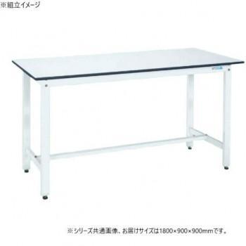 本体は角パイプ(構造用鋼管)を使用しているため非常に堅牢でしかもホコリが溜まりません。※配達希望日の明記は可能ですが、確約ではございません。※この商品は4個口での出荷になります。(目安個装サイズ:760×935×150mm:15.4kg/105×1660×85mm:8.15kg/205×255×80mm:2.75kg/920×1830×30mm:12kg)※お届けは車上渡しとなります。※搬入場所の状況等によって搬入制限や追加料金が生じる場合があります。※法人への配送の場合は、必ず法人名をご記載ください。サイズ外寸:W1800×D900×H900mm個装サイズ：76×94×15cm重量43kg個装重量：15400g素材・材質天板種類:ポリエステル天板仕様外寸:W1800×D900×H900mmカラー:パールホワイト均等耐荷重:350kg質量:43kg天板サイズ:W1800×D900×H21mm天板種類:ポリエステル天板天板カラー:ホワイトアジャスター:樹脂製　ネジ径M12×P1.75組立式生産国日本fk094igrjs