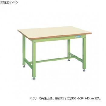 サカエ 中量作業台KTタイプ 抗菌加工 メラニン天板 アイボリー 900×600×740mm KT-383IG【メーカー直送：代金引換不可：同梱不可】【北海道・沖縄・離島は配達不可】