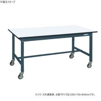 サカエ 中量作業台KTタイプ 抗菌加工 キャスター付 メラニン天板 1200×750×830mm KT-493CHMBD【メーカー直送：代金引換不可：同梱不可】【北海道・沖縄・離島は配達不可】