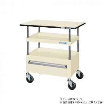 サカエ CSパールワゴン中量タイプ 引出し 天板付 アイボリー CSP-9082CTPNUI