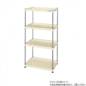 棚板を逆さにするだけで、皿型・フラット型と組み替えることができます。レベル調整の可能な樹脂製アジャスターを採用。小型のラックとしてご使用いただけます。※配達希望日の明記は可能ですが、確約ではございません。※この商品は4個口での出荷になります。(目安個装サイズ:110×1540×45mm:6kg/85×110×50mm:0.27kg/620×940×105mm:17.4kg/620×930×55mm:8.95kg)※お届けは車上渡しとなります。※搬入場所の状況等によって搬入制限や追加料金が生じる場合があります。※法人への配送の場合は、必ず法人名をご記載ください。サイズ個装サイズ：11×154×5cm重量個装重量：6000g仕様外寸:W900×D600×H1500mm均等耐荷重:150kg本体色:アイボリー質量:33kgアジャスター:樹脂製ネジ径M12×1.75段数:4支柱:クロムメッキ25.4φ、棚板調整ピッチ50mm改正RoHS10物質対応組立式生産国日本fk094igrjs
