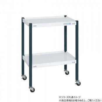 四方の立ち上がりで小物部品の落下を防ぎます。※配達希望日の明記は可能ですが、確約ではございません。※この商品は2個口での出荷になります。(目安個装サイズ:395×760×70mm:4.25kg/505×770×50mm:7.9kg)※お届けは車上渡しとなります。※搬入場所の状況等によって搬入制限や追加料金が生じる場合があります。※法人への配送の場合は、必ず法人名をご記載ください。サイズ個装サイズ：40×76×7cm重量個装重量：4250g仕様外寸:W750×D500×H740mmカラー:棚板:ホワイト/支柱:ダークグレー均等耐荷重:75kg質量:10kgキャスター:50Φゴム車2段タイプ組立式生産国日本fk094igrjs