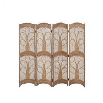 今枝商店　Romantic Rattan　籐スクリーン 4連(4パネル)　ロータイプ　B564B