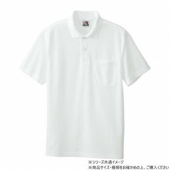 桑和 27 半袖ポロシャツ(胸ポケット) Lサイズ ホワイト(0)