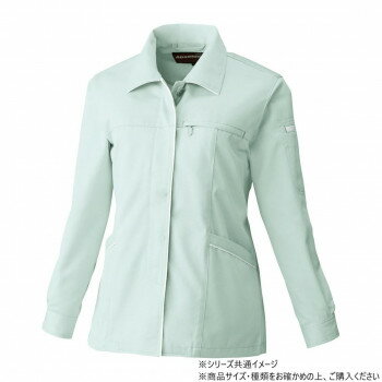 桑和 6112 レディーススモック 3Lサイズ モスグリーン(107)