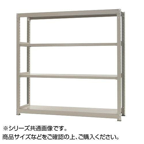 中量ラック　耐荷重300kgタイプ　単体　間口1800×奥行600×高さ1800mm　4段　ニューアイボリー
