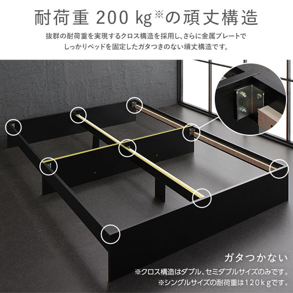ベッド収納付き引き出し付き木製省スペースコンパクトヘッドレスシンプルモダンホワイトシングルボンネルコイルマットレス付き