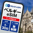 ベルギー 選べる日数 1日~30日 データ無制限 低速制限なし 長期休み 家族旅行 留学 一時帰国 使い放題 EU ヨーロッパ