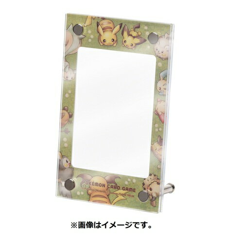 ポケモンセンターオリジナル ポケモンカードゲーム ディスプレイフレーム ピカチュウ ピチュー 代引不..
