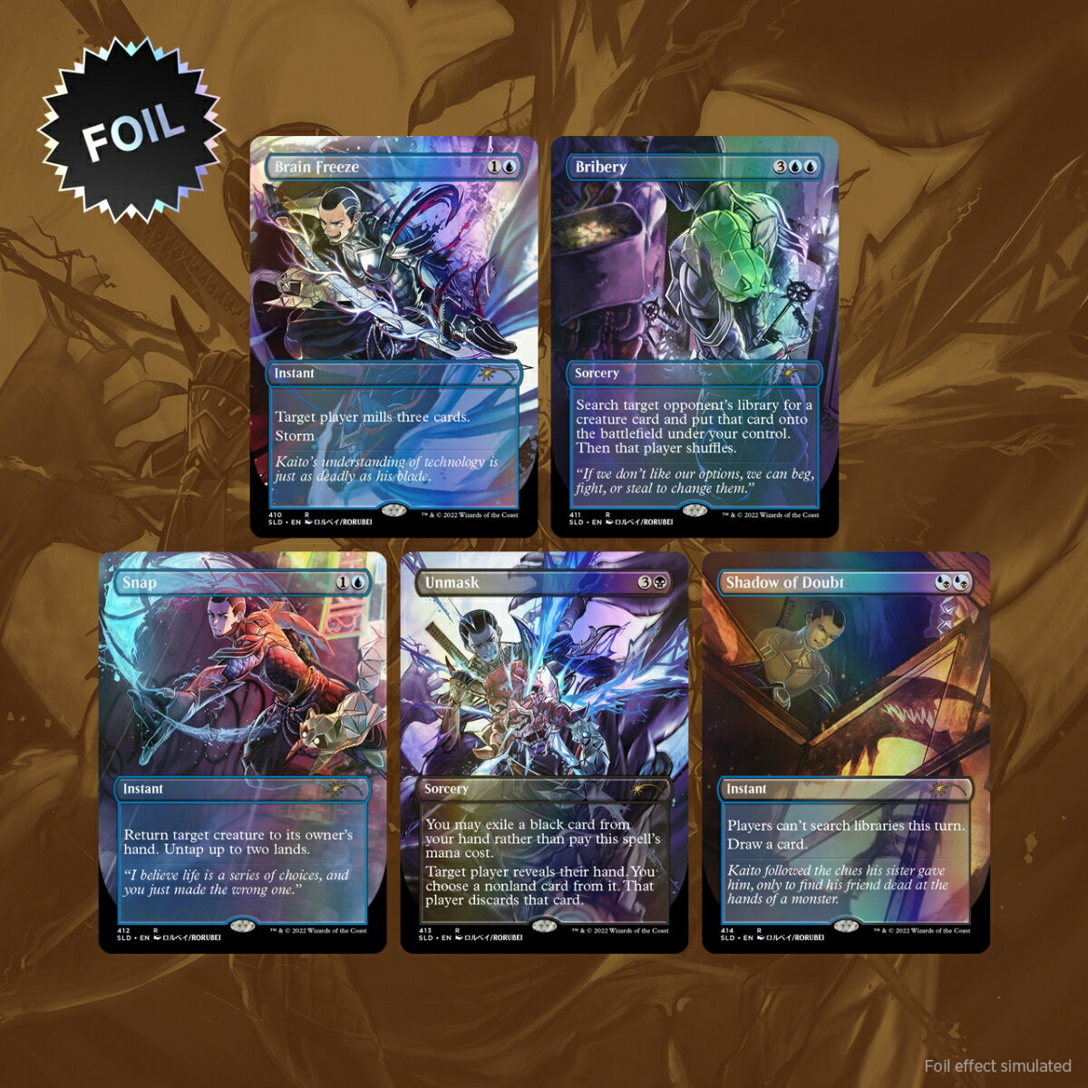 マジック：ザ・ギャザリング Secret Lair Feb2022 Superdrop Introducing: Kaito Shizuki Foil Edition MTG 並行輸入品