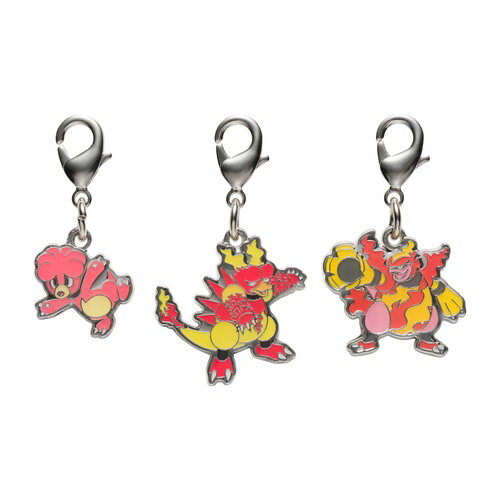ポケモンセンターオリジナル 全国ずかん メタルチャーム 240 126 467 ブビィ ブーバー ブーバーン キーホルダー 代引不可商品