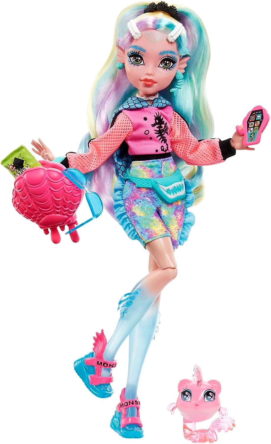 モンスターハイ ラグーナ ブルー アクセサリー＆ペット付き ファッションドール 人形 Monster High 並行輸入品