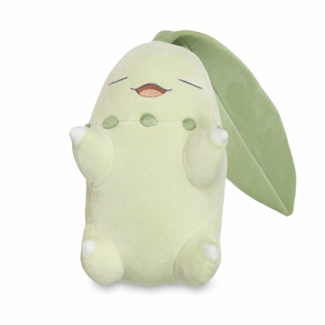 ポケットモンスター ポケモンセンターオリジナル もっちりぬいぐるみ Pokemon Sleep おやすみ チコリータ 並行輸入品