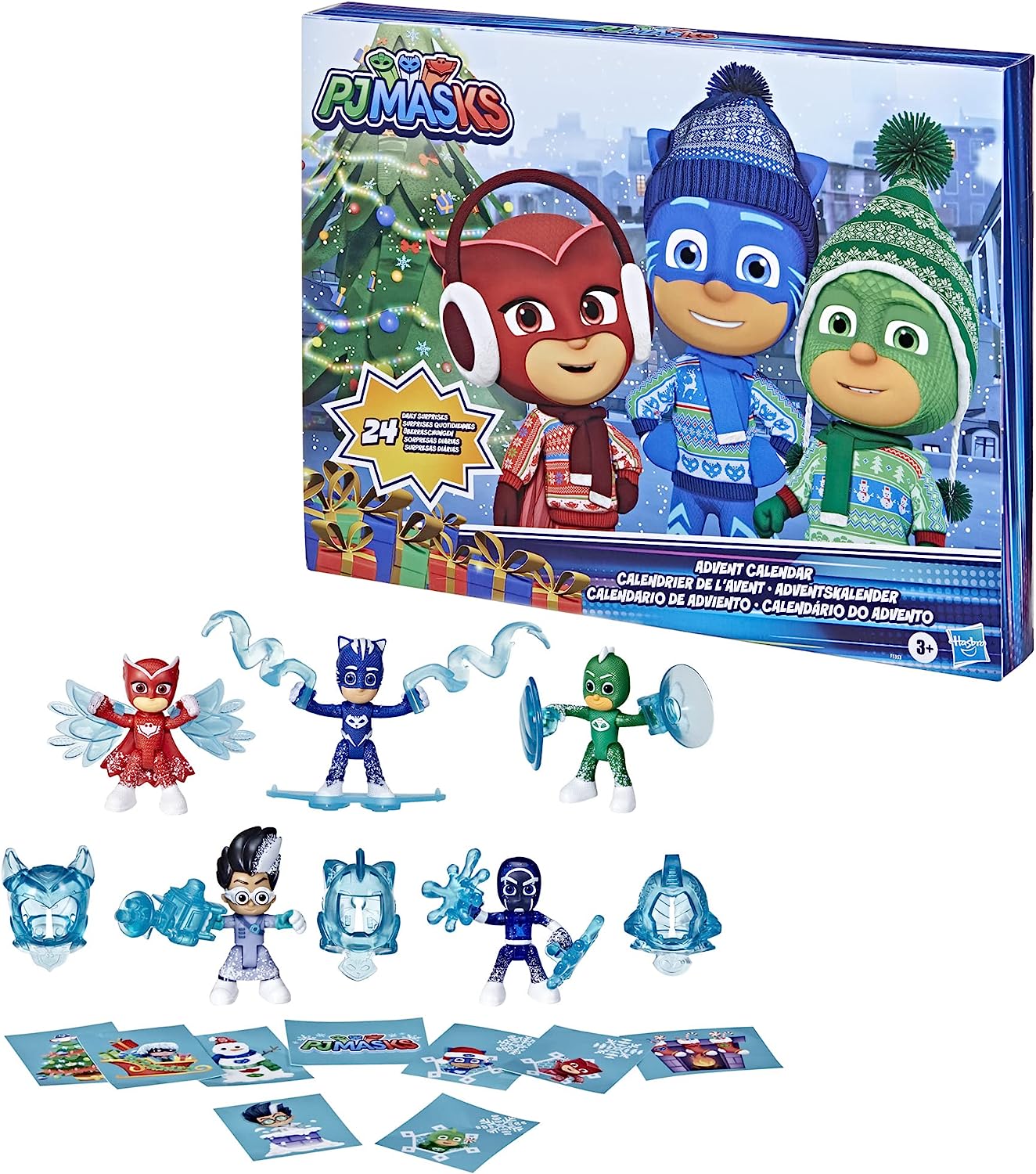 パジャマスク アドベントカレンダー フィギュア クリスマス PJ Masks おもちゃ キャットボーイ アウレット ゲッコー 並行輸入品