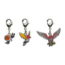 ポケモンセンターオリジナル 全国ずかん メタルチャーム 661 662 663 ヤヤコマ ヒノヤコマ ファイアロー キーホルダー 代引不可商品