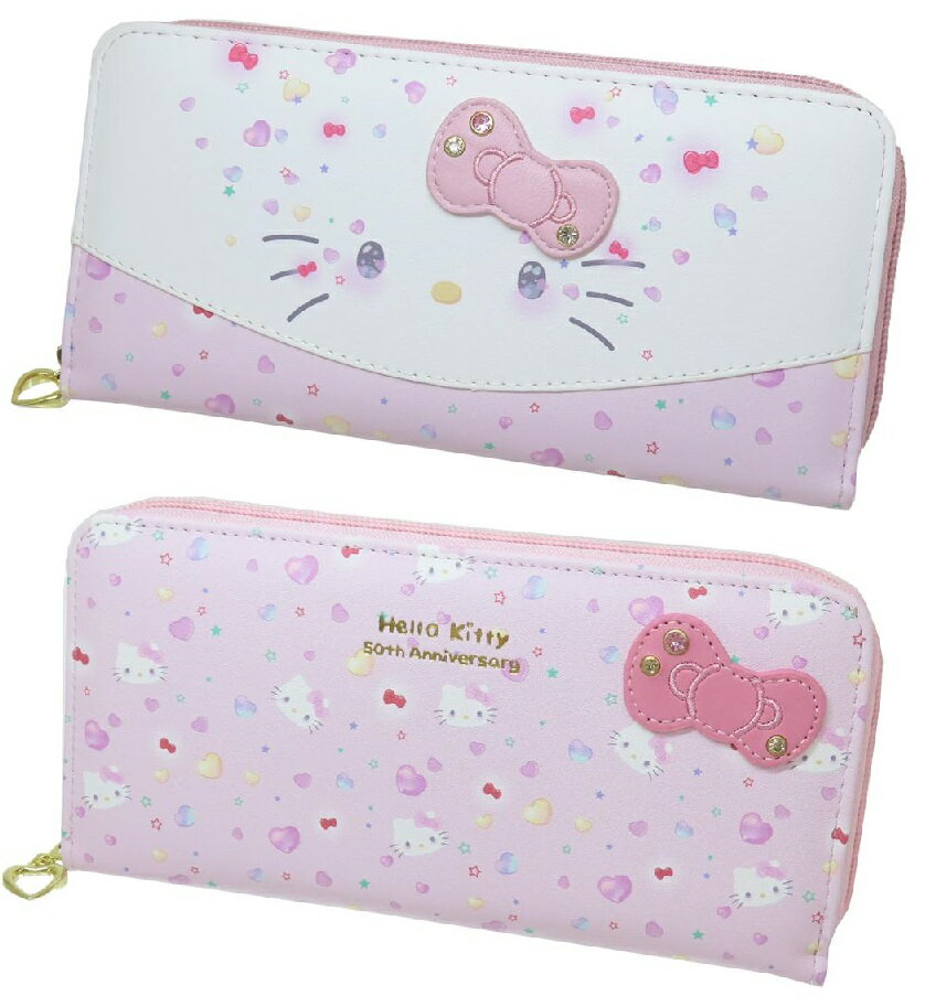 サンリオ ハローキティ 50th アニバーサリー ラウンド長財布 キティちゃん 50周年記念 Sanrio お財布 アルディ かわいい プレゼント 代引不可商品のサムネイル
