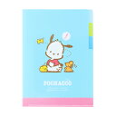 サンリオキャラクターズ レトロ クリアファイル A5 3P ポチャッコ サンスター文具 サンリオ クリアファイル Sanrio 代引不可商品