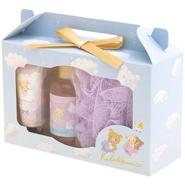 リラックマ ボディハンドケアギフト お空のくるりんわたあめ ホワイトフローラルの香り GS17201 入浴剤 プレゼント ギフト サンエックス San-X