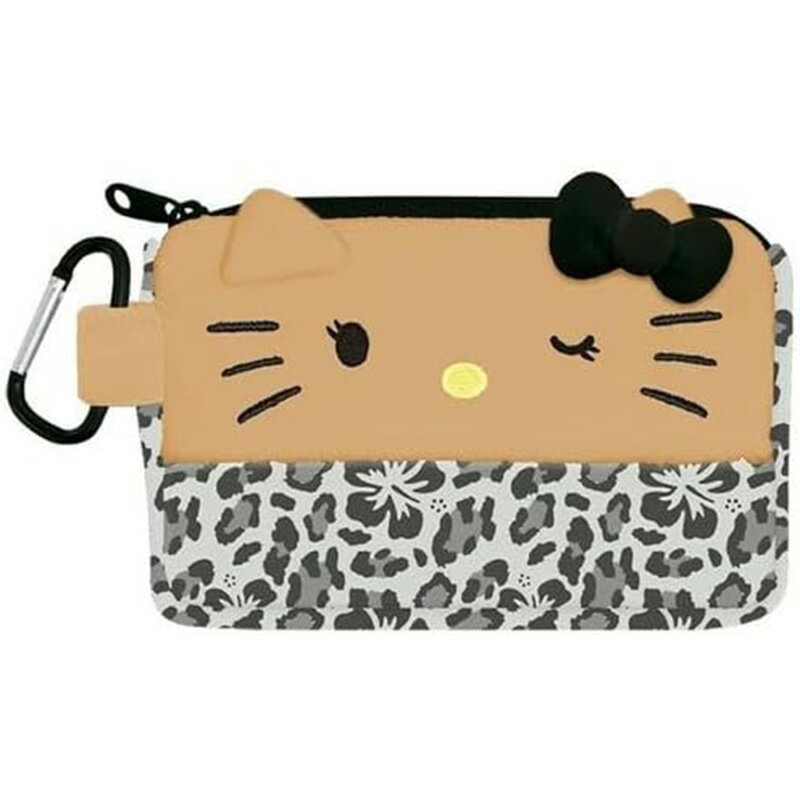 サンリオ ハローキティ ティッシュポーチ 日焼けキティ レオパード ブラック ヒョウ ギャル Y2K Sanrio クラックス CRUX 代引不可商品