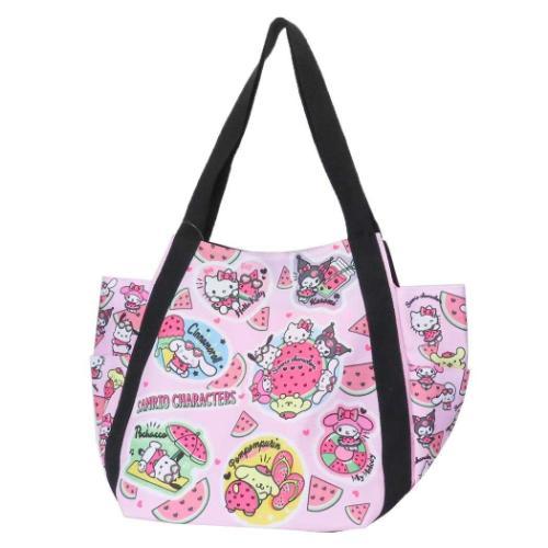 サンリオ プリントバルーンバッグ MX ミックス スイカ Sanrio バッグ トートバッグ 軽量 大容量 サンリ..