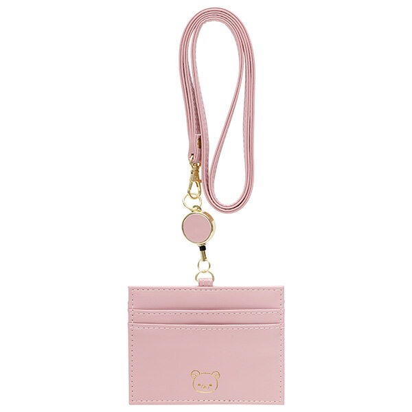 リラックマ リール付IDカードホルダー ピンク PB71902 パスケース カードホルダー サンエックス San-X 代引不可商品
