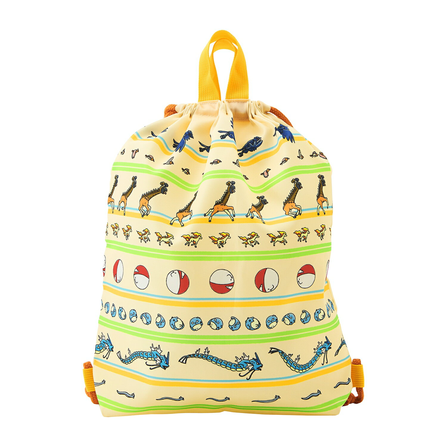 ポケモンセンターオリジナル 2WAY巾着ナップサック ポケモン生態図鑑 ナップサック 体操服バッグ 体操..