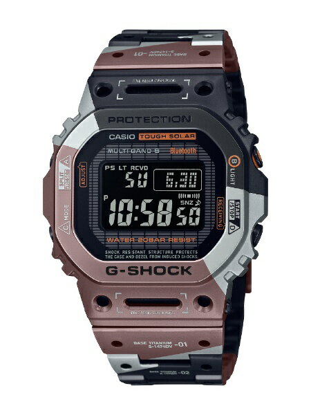 カシオ Bluetooth搭載ソーラー電波時計 G-SHOCK Gショック フルメタルスクエア GMW-B5000 スペシャルモデル GMW-B5000TVB-1JR