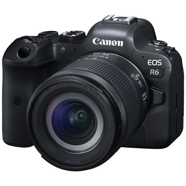 キヤノン CANON EOS R6・RF24-105 IS STM レンズキット ミラーレス一眼カメラ ブラック EOSR624105ISSTMLK ズームレンズ