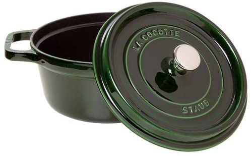 staub ピコ ココット ラウンド バジルグリーン 20cm 両手 ホーロー 鍋 IH対応 La Cocotte Round 40509-644