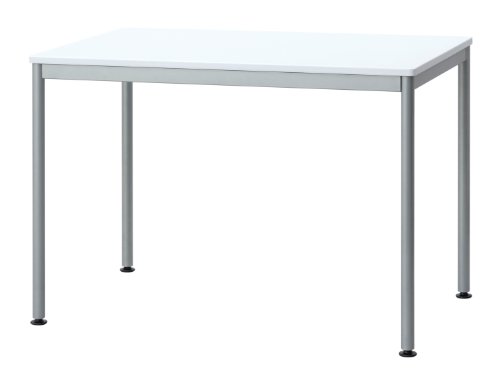 ナカバヤシ テーブル オフィスデスク パソコンデスク 100x60cm ホワイト HEM-1060W