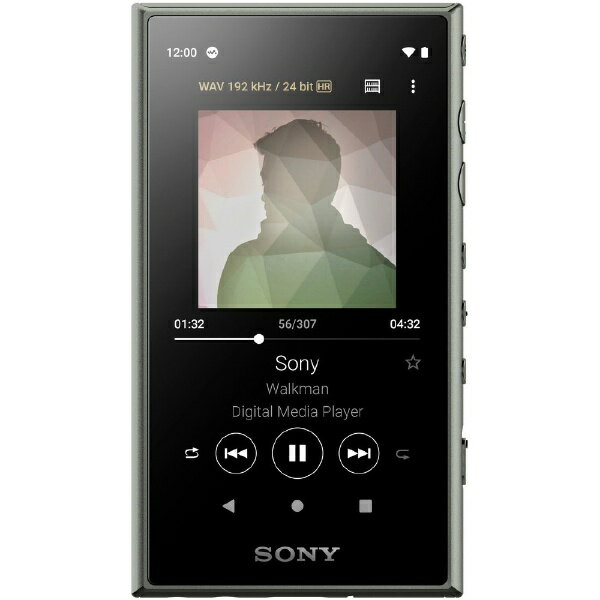 ソニー｜SONY ウォークマンWALKMAN2019年モデル［イヤホンは付属していません］ Aシリーズ アッシュグリーン NW-A105 ハイレゾ対応 /16GB