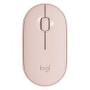 ロジクール Logicool マウス Pebble M350 Chrome/Android/iPadOS/Mac/Windows11対応 ローズ M350RO 光学式 無線(ワイヤレス) 3ボタン Bluetooth USB