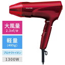 TESCOM テスコム プロテクトイオン ヘアードライヤー 大風量2.3m3/分 レッド TID2400B-R
