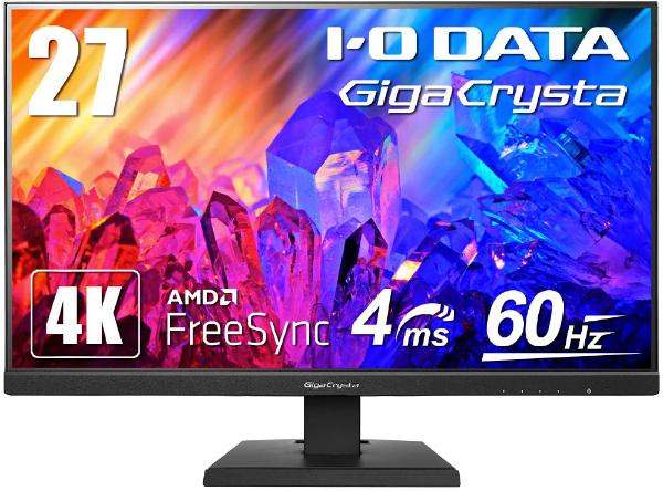 I-O DATA アイ・オー・データ ゲーミングモニター GigaCrysta ブラック LCD-GCU271XDB 27型 4K 3840×2160 ワイド