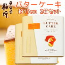 広島銘菓 バターケーキ 手提げ袋付き 2箱セット 送料込み 手土産 平安堂梅坪