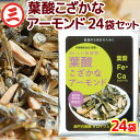 送料無料 葉酸 こざかな アーモンド 1袋50g 24袋セット 尾道海産 栄養機能食品 瀬戸内海産 銀座tau 広島 お土産 小魚 お菓子 ナッツ 大容量