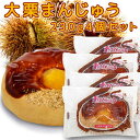大栗まんじゅう 手作り 230g 全菓博会長賞受賞 4個セット 送料込み びっくり大きい饅頭 イベント 和菓子 手土産 お祝い お供え 法事