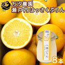 瀬戸内 八朔ぷりん 8個セット 万汐農園 送料無料 お取り寄せ はっさく プリン 尾道 向島